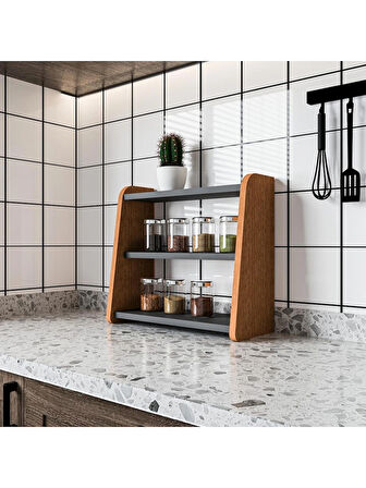 Alpa Ev Mobilya 3 Katlı Çok Amaçlı Organizer Raf – Makyaj, Banyo ve Masa Üstü Düzenleyici