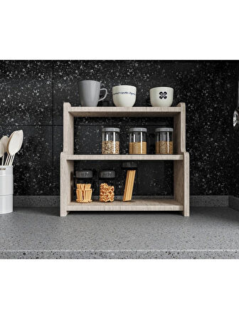 Alpa Ev Mobilya 3 Katlı Çok Amaçlı Organizer Raf Makyaj, Banyo ve Masa Üstü Düzenleyici, Modern Tasarım