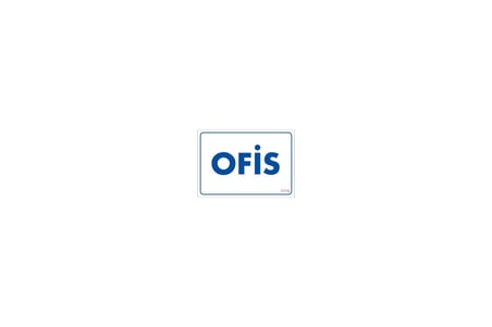 Ofis Uyarı Levhası 17,5x25 KOD:1775