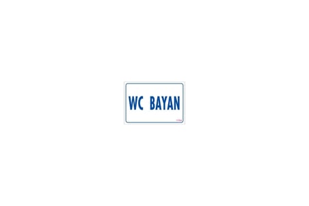 WC Uyarı Levhası 17,5x25 KOD:1784