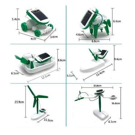 Güneş Enerjili Robot Oluşturma Seti Solar Kit