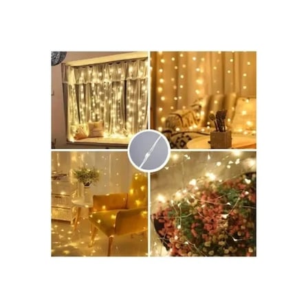 8 Fonksiyonlu Uzaktan Kumandalı Peri Perde Led - 3x3 Metre Günışığı