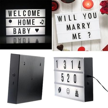 A4 Boyutunda Led Işıklı Yazı Panosu Lightbox