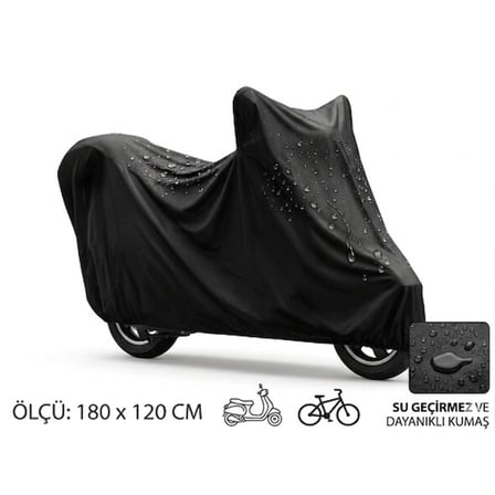 Motosiklet ve Scooter Koruma Brandası – Su ve Toz Geçirmez 180x120 cm