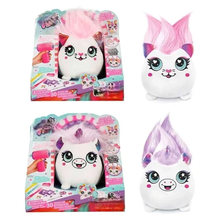 45541 SUN-CNL-HOBİ SET AIRBRUSH PLUSH HAIR IFFIC SQUISHY BO 2A