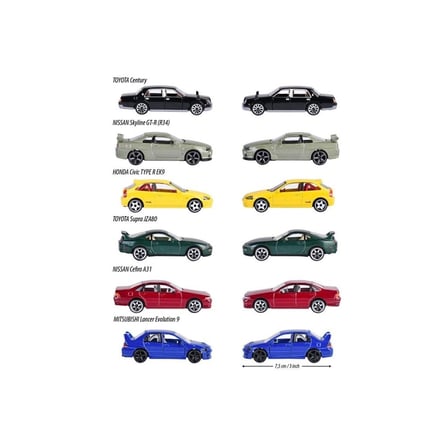8502100000 ''Premium Cars, 6-t.freewheel, die-cast, 1 opening pa