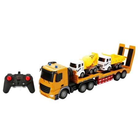 1:18 Sesli ve Işıklı USB Şarjlı Uzaktan Kumandalı Taşıyıcı Kamyon 50 cm