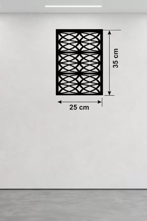 Selçuklu Yıldızı Temalı Ahşap Duvar Tablosu - 25x35 cm Lazer Kesim Dekoratif Pano