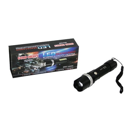 GOLD ORION KM-105 2IN1 ZOOMLU EL FENERİ - COB LED USB ŞARJLI METAL KASA 15.5CM 3000 LUMEN