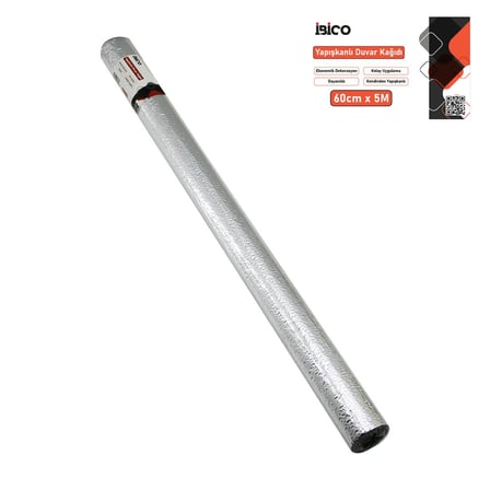 5MT X 60CM ALÜMİNYUM GÜMÜŞ TEZGAH ÜSTÜ FOLYO STİCKER - DUVAR KAĞIT KENDİNDEN YAPIŞKANLI - EKO DEKORA