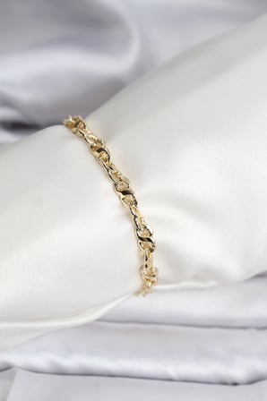 14K Gold Renk Kaplama Zincir Model CM Kadın Bileklik