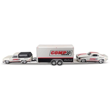 1/64 Design Seri Yarış Takımı Römork ve Araç Set