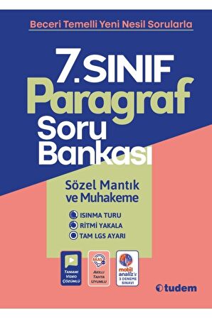 7. Sınıf Paragraf Soru Bankası Tudem Yayınları