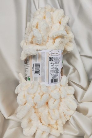 Puffy Krem El Örgü İpi 100gr. 9mt. (5'li Paket) - Renk: 1