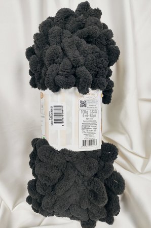 Puffy Siyah El Örgü İpi 100gr. 9mt. (5'li Paket) - Renk: 1060