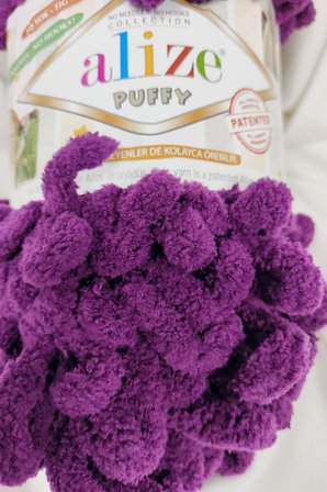Puffy Mor El Örgü İpi 100gr. 9mt. (5'li Paket) - Renk: 111