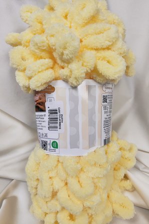Puffy Açık Sarı El Örgü İpi 100gr. 9mt. (5'li Paket) - Renk: 13