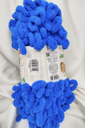Puffy Saks Mavi El Örgü İpi 100gr. 9mt. (5'li Paket) - Renk: 141