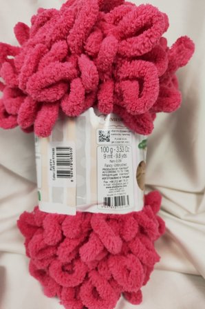 Puffy Fuşya El Örgü İpi 100gr. 9mt. (5'li Paket) - Renk: 149