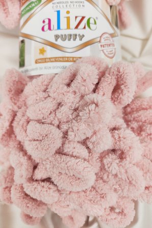 Puffy Pudra El Örgü İpi 100gr. 9mt. (5'li Paket) - Renk: 161