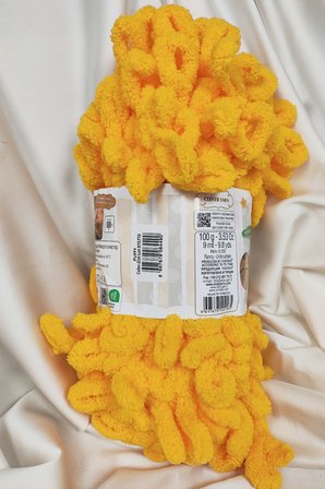Puffy Sarı El Örgü İpi 100gr. 9mt. (5'li Paket) - Renk: 216