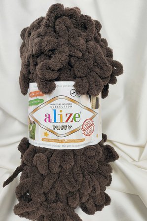 Puffy Acı Kahve El Örgü İpi 100gr. 9mt. (5'li Paket) - Renk: 26