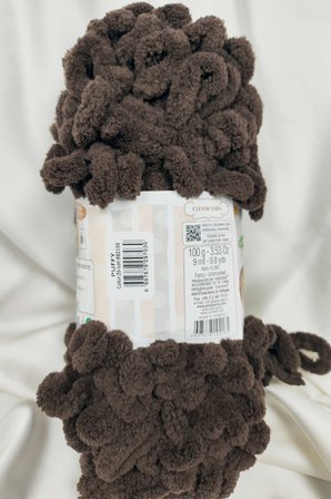 Puffy Acı Kahve El Örgü İpi 100gr. 9mt. (5'li Paket) - Renk: 26
