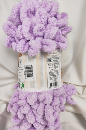 Puffy Açık Lila El Örgü İpi 100gr. 9mt. (5'li Paket) - Renk: 27