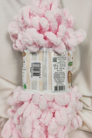 Puffy Bebe Pembe El Örgü İpi 100gr. 9mt. (5'li Paket) - Renk: 31
