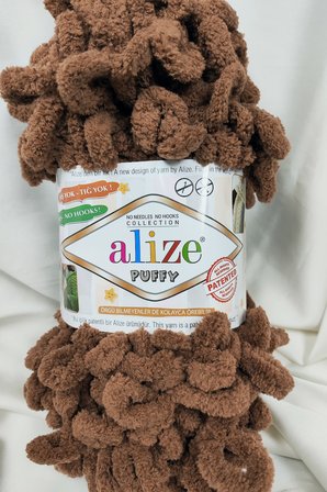 Puffy Kahve Moka El Örgü İpi 100gr. 9mt. (5'li Paket) - Renk: 321