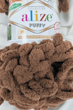Puffy Kahve Moka El Örgü İpi 100gr. 9mt. (5'li Paket) - Renk: 321