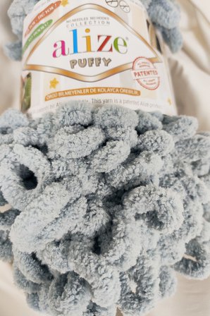 Puffy Koyu Gri El Örgü İpi 100gr. 9mt. (5'li Paket) - Renk: 428