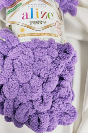 Puffy Lavanta El Örgü İpi 100gr. 9mt. (5'li Paket) - Renk: 437