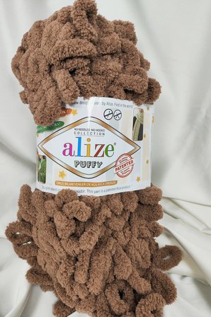 Puffy Açık Toprak El Örgü İpi 100gr. 9mt. (5'li Paket) - Renk: 466