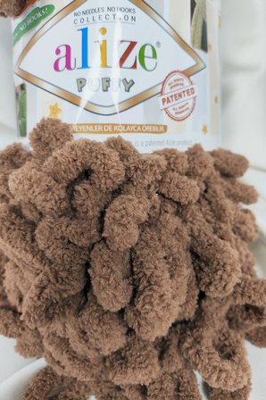Puffy Açık Toprak El Örgü İpi 100gr. 9mt. (5'li Paket) - Renk: 466