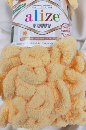 Puffy Limon El Örgü İpi 100gr. 9mt. (5'li Paket) - Renk: 509