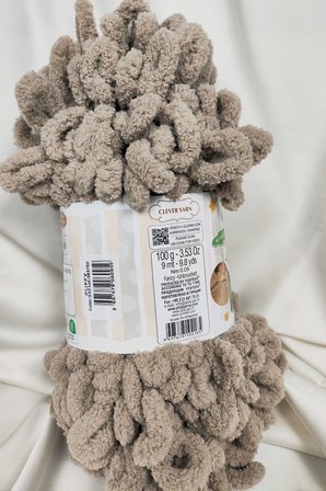 Puffy Bej El Örgü İpi 100gr. 9mt. (5'li Paket) - Renk: 530
