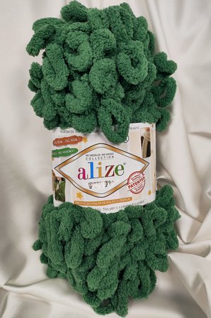 Puffy Çam Yeşili El Örgü İpi 100gr. 9mt. (5'li Paket) - Renk: 532