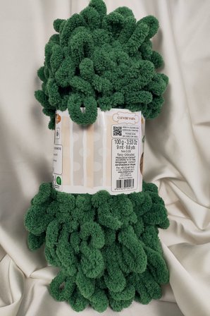 Puffy Çam Yeşili El Örgü İpi 100gr. 9mt. (5'li Paket) - Renk: 532