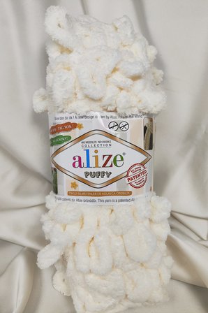 Puffy Açık Krem El Örgü İpi 100gr. 9mt. (5'li Paket) - Renk: 62