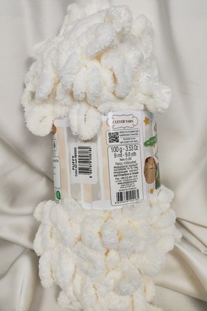 Puffy Açık Krem El Örgü İpi 100gr. 9mt. (5'li Paket) - Renk: 62