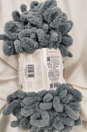 Puffy Koyu Gri El Örgü İpi 100gr. 9mt. (5'li Paket) - Renk: 87