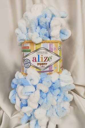 Puffy Color Ebruli El Örgü İpi 100gr. 9mt. (5'li Paket) - Renk: 5865