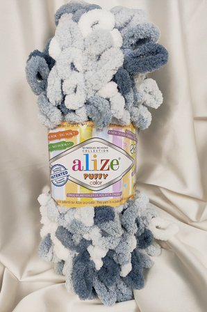 Puffy Color Ebruli El Örgü İpi 100gr. 9mt. (5'li Paket) - Renk: 5925