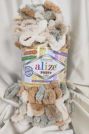 Puffy Color Ebruli El Örgü İpi 100gr. 9mt. (5'li Paket) - Renk: 5926