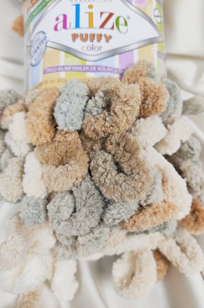 Puffy Color Ebruli El Örgü İpi 100gr. 9mt. (5'li Paket) - Renk: 5926