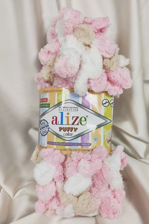 Puffy Color Ebruli El Örgü İpi 100gr. 9mt. (5'li Paket) - Renk: 6046