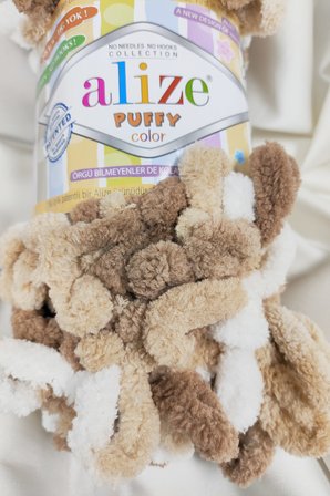Puffy Color Ebruli El Örgü İpi 100gr. 9mt. (5'li Paket) - Renk: 6398