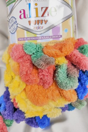 Puffy Color Ebruli El Örgü İpi 100gr. 9mt. (5'li Paket) - Renk: 6511