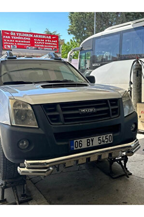 Vw Amarok 2010 Model Offroad Pickup Shark Ön Tampon Koruma Demiri 76MMuyumlu KROM